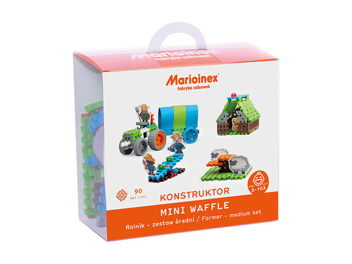 Marioinex Mini Waffle Blocks Set Farmer 90pcs 3+