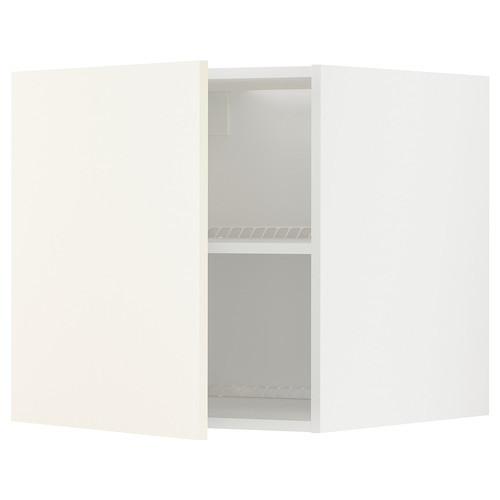 METOD Top cabinet for fridge/freezer, white/Vallstena white, 60x60 cm