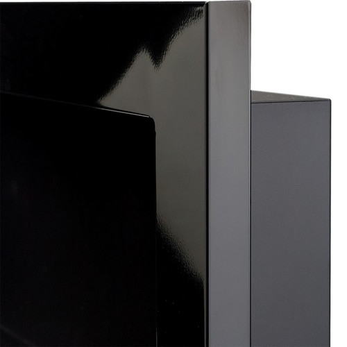 Wall-mounted Biofireplace with Glass 900 x 400 mm, high-gloss black