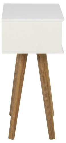 Nightstand Bedside Table Mitra, white