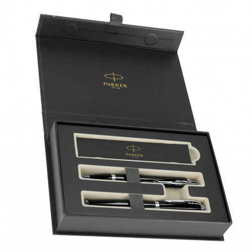 Parker Gift Set IM Matt Black CT - Fountain Pen & Ballpoint Pen