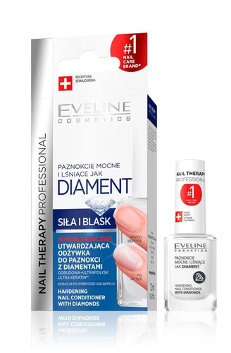 Eveline Nail Therapy Diamond Hardening Nail Conditioner with Diamonds 12ml