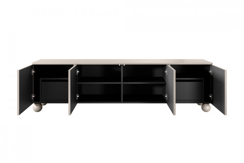 TV Cabinet Sonatia II 200 cm, with 2 internal drawers, cashmere