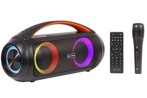 Blow Speaker Bluetooth BOOMBOX with Remote Control and Microphone