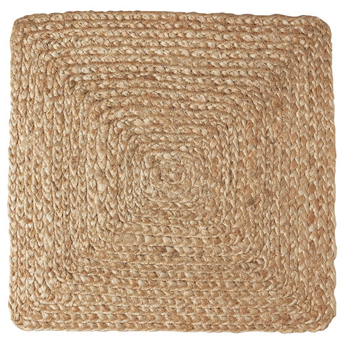 OMBONAD Place mat, jute braided, 37x37 cm