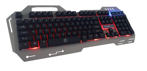 Rebeltec Discovery 2 Metal Gaming Wired Keyboard, black/led