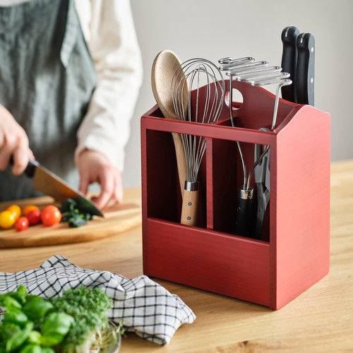 HAVSMAL Knife block, brown-red