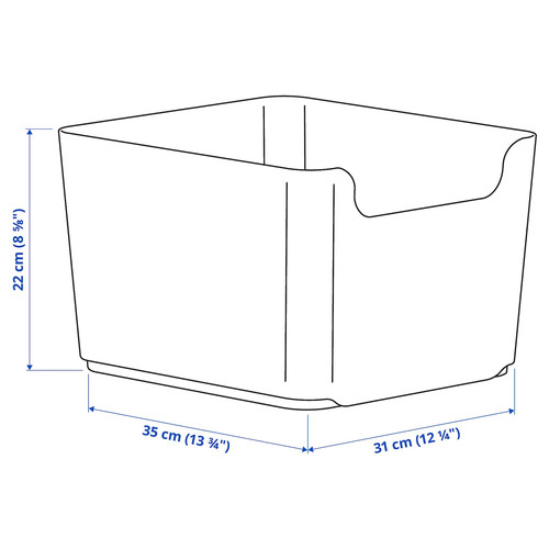 PLUGGIS Waste sorting bin, white, 14 l