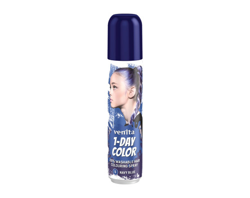 Venita 1-Day Color Washable Hair Colouring Spray no. 5 Navy Blue 50ml