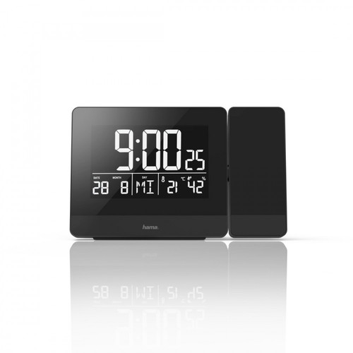 Hama Alarm Clock with Projector and Charge, black