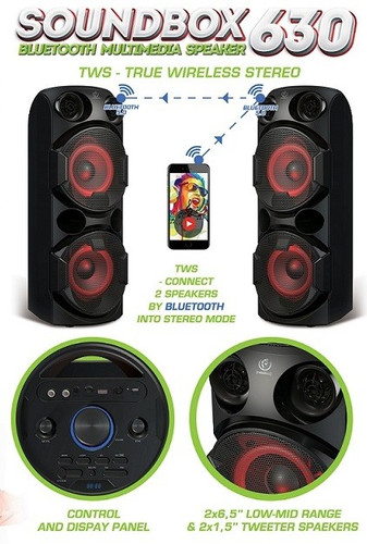 Rebeltec Bluetooth Karaoke SoundBox 630