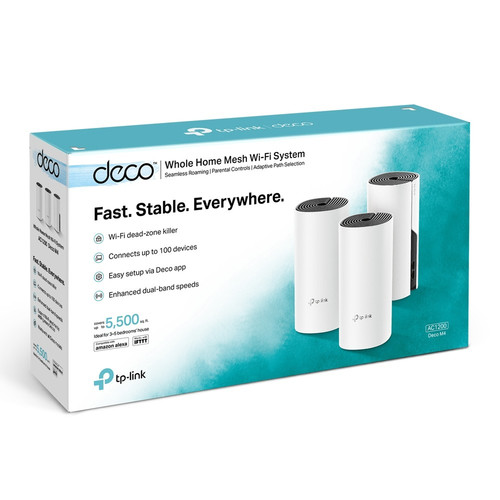 TP-Link Wifi System Mesh Deco M4 AC1200, 3-pack