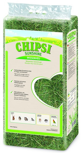 Chipsi Sunshine Compact Meadow Hay for Small Mammals & Birds 1kg