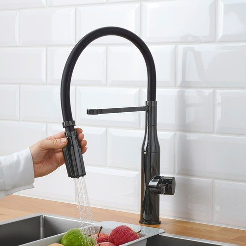 TOLLSJÖN Kitchen tap, black