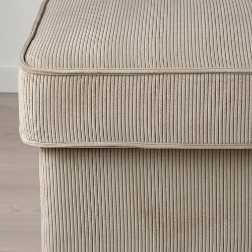 STRANDMON Footstool, Kelinge beige, 60x40x44 cm