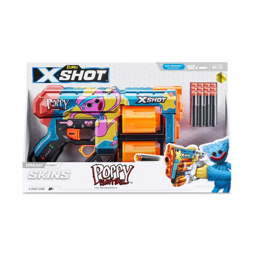 ZURU X-Shot Launcher Skins Dread 12 Darts Kissy 8+