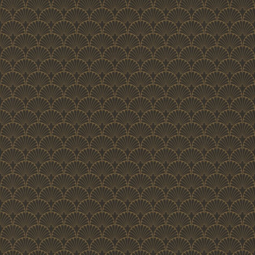 GoodHome Vinyl Wallpaper on Fleece Nosea, black