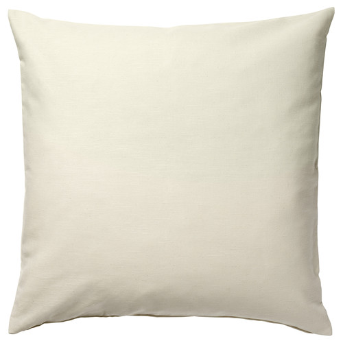 ROTFJÄRIL Cushion cover, natural, multicolour, 50x50 cm