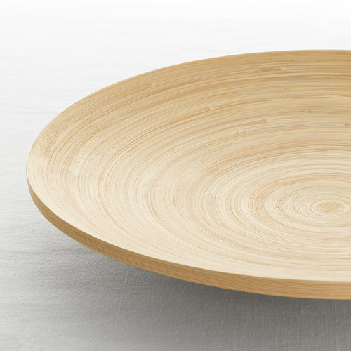 HULTET Dish, bamboo, 30 cm