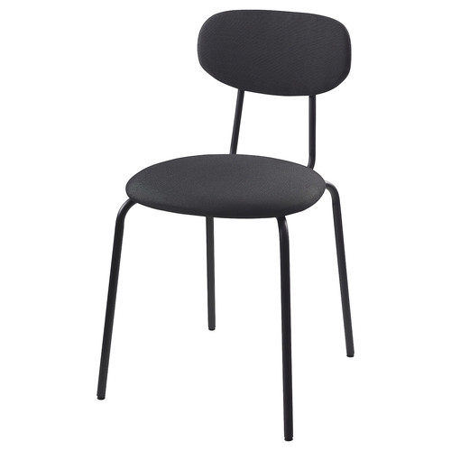 ÖSTANÖ Chair, black Remmarn/dark grey