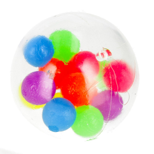 Mesh Squish Ball 7cm, 1pc, random colours, 3+