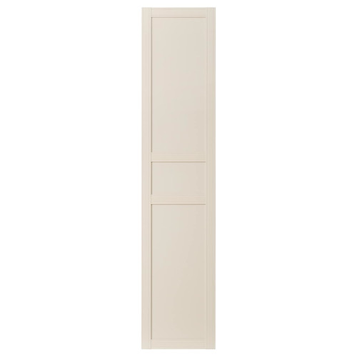 FLISBERGET Door with hinges, light beige, 50x229 cm