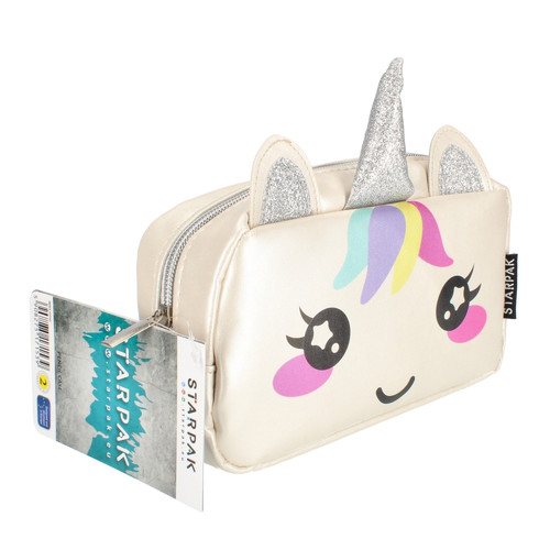 Pencil Case Silver Unicorn