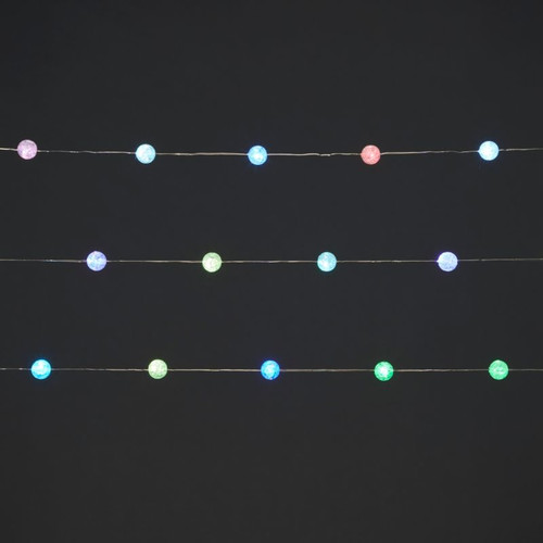 LED Lighting Chain 40 LED, balls, indoor, multicolour