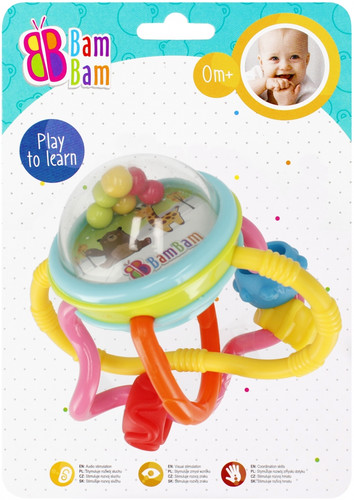 Bam Bam Rattle Labirynth, assorted colours, 0m+