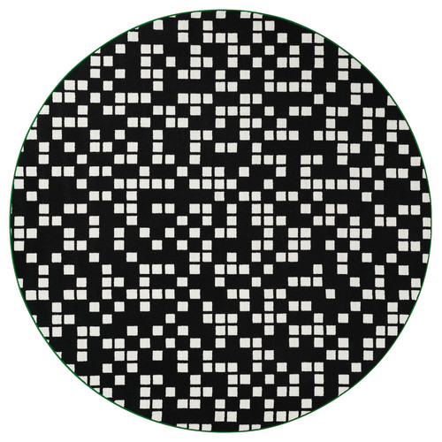 BRÄNNBOLL Gaming rug, black, 195 cm