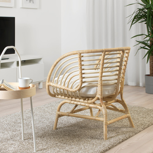 BUSKBO Armchair, rattan