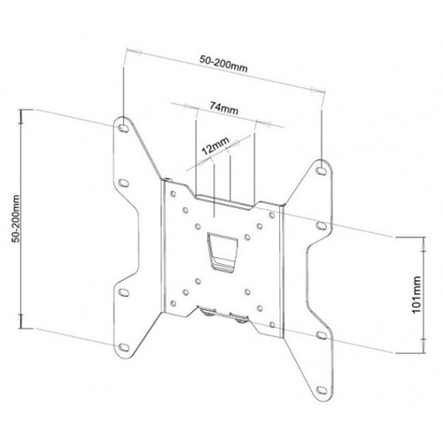 TV Wall Mount 13-37" 35kg 301351, black