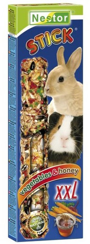 Nestor Rodent Stick XXL Honey and Vegetables 2pcs