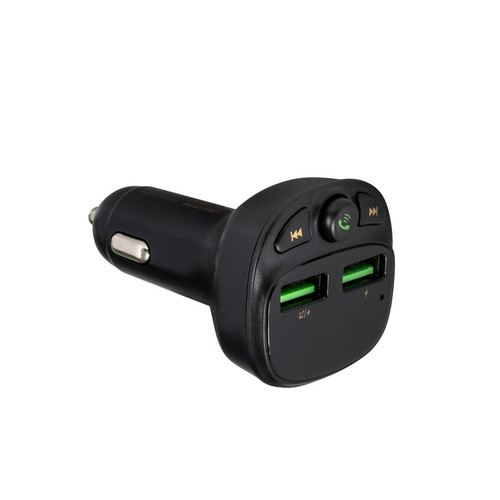 WEKOME Transmiter FM Bluetooth + Car charger 17W, black