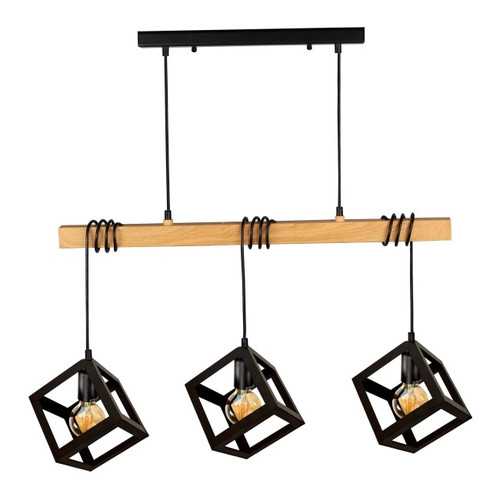 Pendant Lamp Polux Sweden Wood 3 x 20 W E27