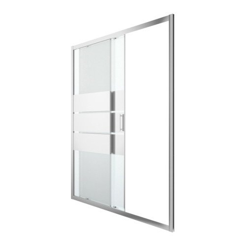 GoodHome Sliding Shower Door Beloya 160 cm, chrome/mirror glass