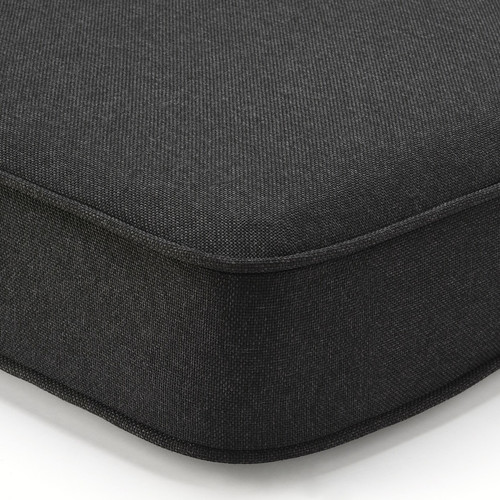 JÄRPÖN/DUVHOLMEN Seat cushion, outdoor, dark grey anthracite, 62x62 cm