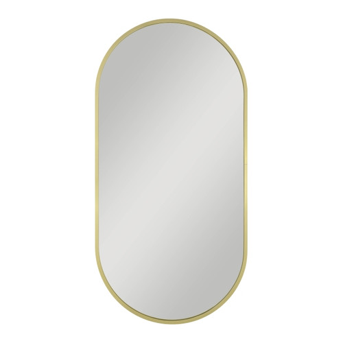 Dubiel Vitrum Oval Mirror Joy with gold frame, 50x100 cm