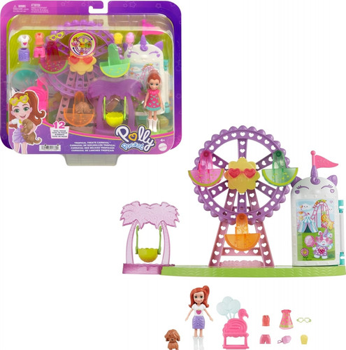 Polly Pocket Tropical Treats Carnival Playset HWP25 4+