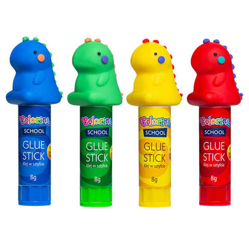 Colorino School Glue Stick 8g Dino 16pcs