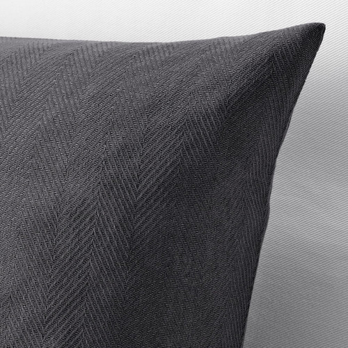 PRAKTSALVIA Cushion cover, anthracite, 50x50 cm