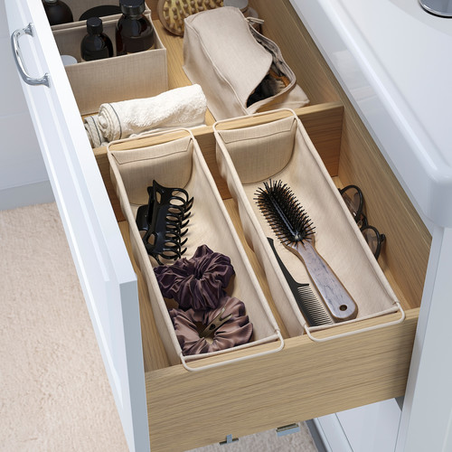 BOLLÖSUND Drawer organiser, hanging/beige