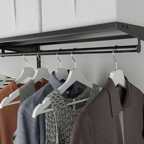 BOAXEL Clothes rail, anthracite, 80 cm
