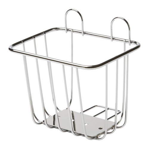 GoodHome Shower Basket Koros, small, chrome