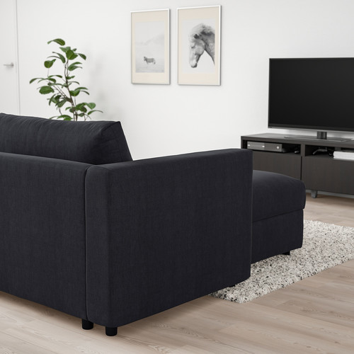 VIMLE Chaise longue, Saxemara black-blue