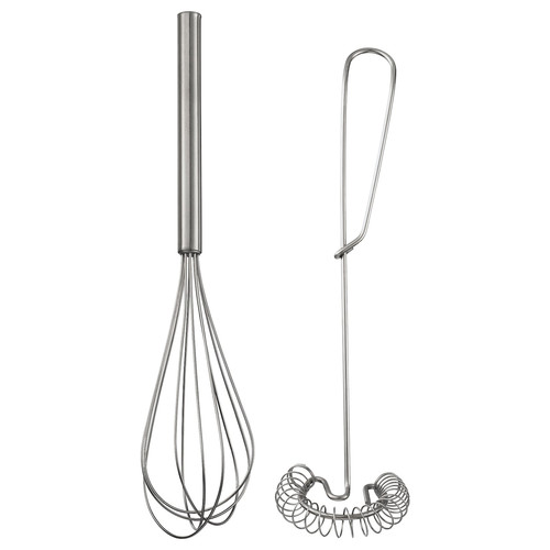 IDEALISK Whisk, set of 2, stainless steel