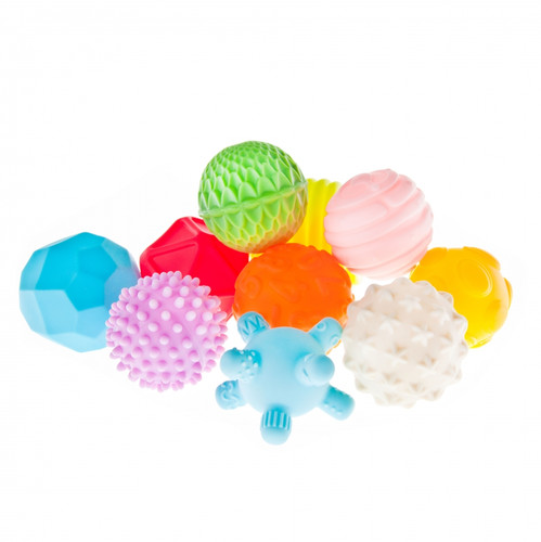 Bam Bam Textured Ball Set 10pcs 6m+