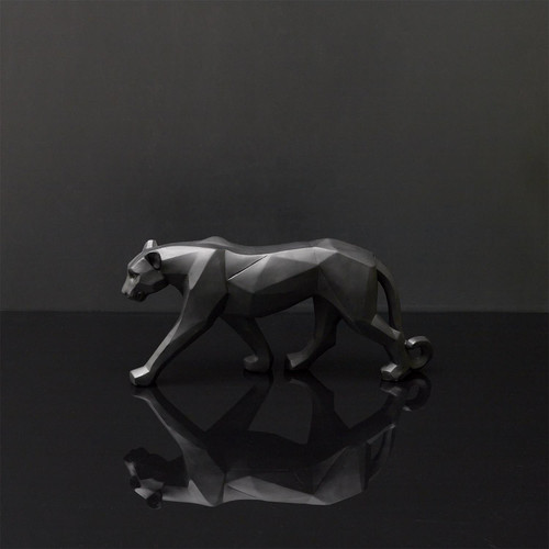 Figure Panther Origami 40cm, black