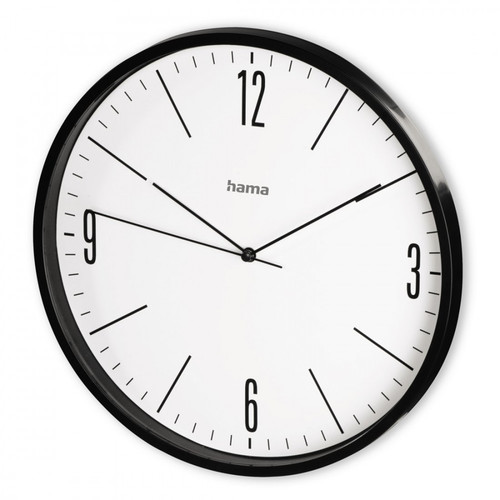 Hama Wall Clock Elegante, black