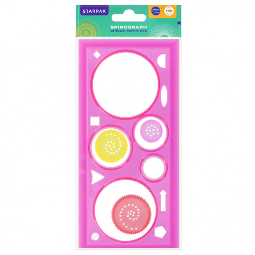 Starpak Spirograph Circle Template 1pc, assorted colours